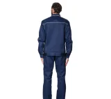 Костюм мужской "Профессионал 1" синий/бежевый (куртка и брюки) - фото 7