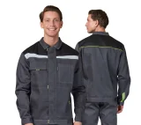 Костюм мужской летний "Профессионал 2 СОП" тёмно-серый/чёрный (куртка и полукомбинезон) - фото 1