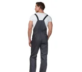 Костюм мужской летний "Профессионал 2 СОП" тёмно-серый/чёрный (куртка и полукомбинезон) - фото 10