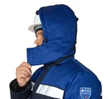 Костюм антистатический мужской утеплённый "Антистат" тёмно-синий/василёк (куртка и брюки) - фото 14