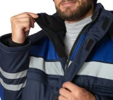 Костюм антистатический мужской утеплённый "Антистат" тёмно-синий/василёк (куртка и брюки) - фото 15