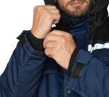 Костюм мужской утеплённый "Азимут" синий/чёрный (куртка и брюки) - фото 20