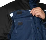 Костюм мужской утеплённый "Азимут" синий/чёрный (куртка и брюки) - фото 21