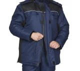 Костюм мужской утеплённый "Универсал-Т" синий/чёрный со съёмной подстежкой - фото 8