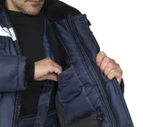 Костюм мужской утеплённый "Мастер 1" синий (куртка и брюки) - фото 8