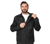 Костюм мужской "Викинг 2021" чёрный (куртка и брюки) - фото 15