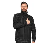 Костюм мужской "Викинг 2021" чёрный (куртка и брюки) - фото 18