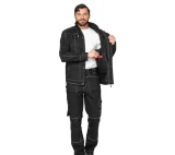 Костюм мужской "Викинг 2021" чёрный (куртка и брюки) - фото 7