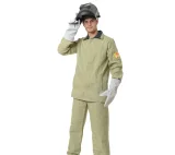 Костюм сварщика брезентовый хаки 1 класса защиты (куртка и брюки) - фото 2