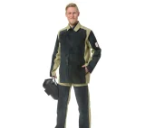 Костюм сварщика чёрный/бежевый со спилком площадью покрытия 2,3 м² (куртка и брюки) - фото 3