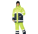 Костюм утеплённый "Спектр 2" лимонный/синий (куртка и полукомбинезон) - фото 2