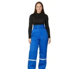 Костюм женский утеплённый "Стройка" (куртка и брюки) василёк/синий/красный - фото 10