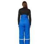 Костюм женский утеплённый "Стройка" (куртка и брюки) василёк/синий/красный - фото 15