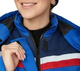 Костюм женский утеплённый "Стройка" (куртка и брюки) василёк/синий/красный - фото 17