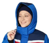 Костюм женский утеплённый "Стройка" (куртка и брюки) василёк/синий/красный - фото 19