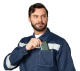 Куртка мужская летняя "Пантеон СОП" тёмно-синяя - фото 8