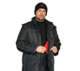 Куртка мужская утеплённая "Викинг" чёрная - фото 5