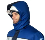 Куртка антистатическая мужская утеплённая "Антистат" тёмно-синий/василёк - фото 10