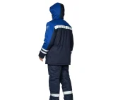 Куртка антистатическая мужская утеплённая "Антистат" тёмно-синий/василёк - фото 8