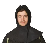 Подшлемник цельноспилковый с пелериной из натуральной кожи для сварщика - фото 1