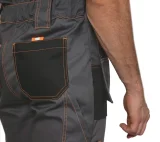 Полукомбинезон мужской "Бренд" серый/чёрный - фото 6