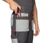 Полукомбинезон мужской "Бренд" серый/серый - фото 9