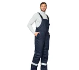 Полукомбинезон антистатический мужской утеплённый "Антистат" тёмно-синий - фото 3