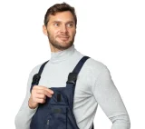 Полукомбинезон антистатический мужской утеплённый "Антистат" тёмно-синий - фото 5