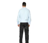 Рубашка для сотрудников с длинными рукавами серый/голубой - фото 5