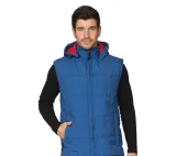 Жилет мужской утеплённый "Амур" васильковый/красный - фото 5