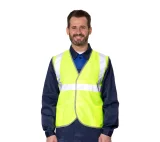 Жилет сигнальный "Спектр Лайт 2" лимонный с застёжкой на ленте велькро - фото 7