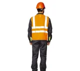 Жилет сигнальный "Спектр Лайт 3" оранжевый на липкой ленте - фото 4