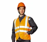 Жилет сигнальный "Спектр Лайт 3" оранжевый на липкой ленте - фото 7