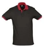 Рубашка поло Prince 190, черная с красным - фото 1