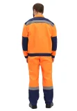 Костюм рабочий "Легион" оранжевый/т.синий - фото 3