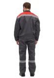 Костюм рабочий "Легион" т.серый/красный - фото 3