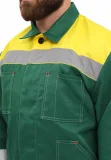 Костюм рабочий "Легион" т.зеленый/желтый - фото 8