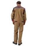 Костюм рабочий "Рольф" бежевый/коричневый - фото 4