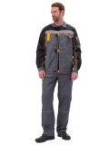 Костюм рабочий "Рольф" цвет т.серый/черный - фото 2