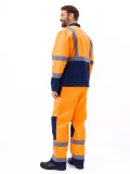 Костюм летний сигнальный Скандин куртка/полукомб. оранжевый/т.синий - фото 7