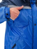 Костюм зимний "СТИМ" куртка/полукомб. цвет: василек/т.синий - фото 12