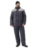 Костюм зимний "СТАНДАРТ" куртка/полукомбинезон, цвет: т.серый/св.серый - фото 4