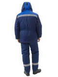 Костюм зимний "ВЬЮГА" куртка/полукомб. цвет: т.синий/василек - фото 4