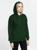 Толстовка на молнии с капюшоном Siverga 2.0, темно-зеленая - фото 12