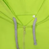 Толстовка на молнии с капюшоном Unit Siverga, зеленое яблоко - фото 6