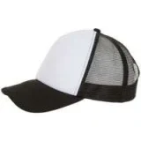 Бейсболка Bubble, черная с белым - фото 1