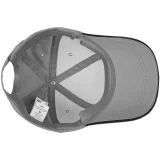 Бейсболка Canopy, серая с черным кантом - фото 3