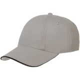 Бейсболка Canopy, серая с черным кантом - фото 5