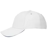 Бейсболка Classic, белая с темно-синим кантом - фото 2