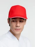 Бейсболка Classic, красная с белым кантом - фото 4
